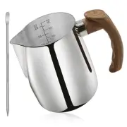 Milk Frothing Pitcher 20 OZ (600ML),Espresso Steaming Pitchers with -Scald3696