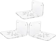 NUOBESTY 3pcs Transparent Wall Bracket Wall Mount Monitor Mount Speaker Stands Camera Stand Monitor Stand Wall Camera Shelf Security Camera Bracket Wall Router Shelf Acrylic