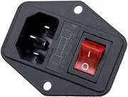 3 Pin IEC320 Bartop Switch Interruptor Conector Maquina Arcade LED Power On/Off Game Accessory
