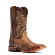 Ariat® Men's Point Ryder Tan & Burnt Brown Square Toe Boots 10042471