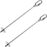 2PCS Premium Bird Food Holder, Bird Treat Skewer,Bird Skewers,Bird Feeders, Stainless Steel Parrot Fruit Vegetable Stick Holder, Bird Feeder Toy ,Foraging Toy, Bird Food Treat Skewer
