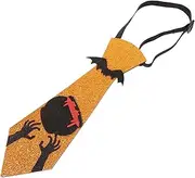 [NOLITOY] halloween decorations Cloth party necktie skeleton party neckerchief aldult creepy necktie