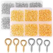 2 Boxes Sheep Eye Nail Screw Door Bracket Decorative Hooks for Ornaments Locket
