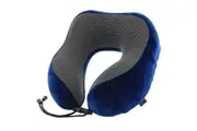 Milleni Memory Foam Comfort Ergonomic Air Travel Neck Pillow Neck Support Flight - Navy