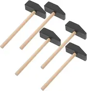Kisangel 5pcs Mini Wooden Hammers for Safe and Fun Mallets for Creative Play Building Blocks Educational Activities Enhance Coordination Skills Imagination