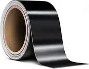 No-More Chrome Black Vinyl Overlay Wrap Black-Out Strips 2 Inch x 20ft Roll DIY (Satin Matte Black)