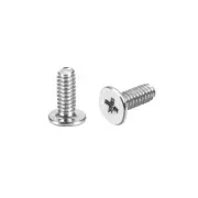 M2 x 8mm Laptop Computer Screws 3.8mm Dia Phillips Head Screw Silver Tone 100pcs
