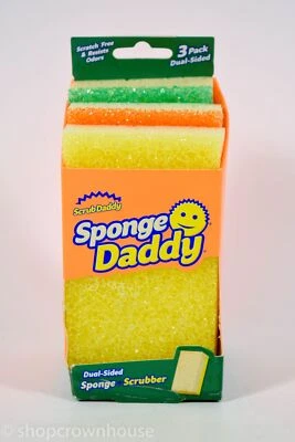 1 pk Scrub Daddy Sponge Daddy Heavy Duty Scrubber Sponge For All Purpose 3 Pack
