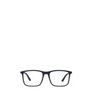 matte-effect rectangle-frame glasses 54 Black