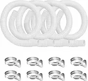 Homyplaza Filter Pump Hose Replacement for Above Ground Pools, 4 Pack 1.25"D 59"L Pool Hoses, Compatible with Intex 330/530/1000 GPH Filter Pumps
