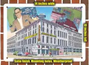METAL SIGN - Kentucky Postcard - Imperial Hotel, Located at 7Th and Jefferson,