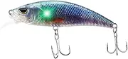 Electric Fishing Lure | USB Rechargeable Robotic Fishing Lure | Electric Bait Vibration with LED Light Outdoor Sports Accessory for River Streams Coastal Waters