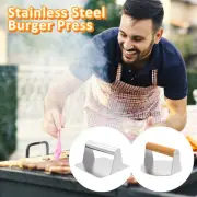 Square/Round Burger Press with Handle Heavy Duty Smooth Burger Smasher--