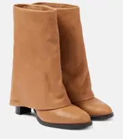 [See By Chloe] See By Chloé Melia 90 leather boots AU 9 brown