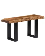 Alaterre Alpine Natural Live Edge Wood 36in Bench