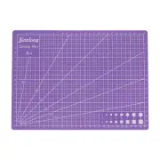 A4 Self-Healing Cutting Mat 12"x9" Double-Sided Cutter Board Purple