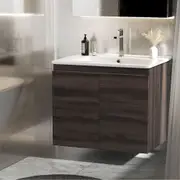 Vanity Unit 600mm with Basin Walnut
