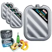 4 Pc Ice Packs Lunch Bag Reusable Cold Pain Relief Knee Headache Sport Injuries