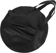 Sosoport Dumb Drum Carrying Case Durable Oxford Cloth Drum Pad Bag with Sturdy Handles for Storage for Practice Pads and Drumsticks