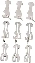 LOPUNER 1 Set Trolley Token Key Chain Shopping Cart Tokens with Bottle Opener Key Ring Decoration for Grocery Trolleys Keychain