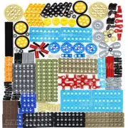 SEEMEY 184 Piece Gear and Axle Set for Technic Parts Compatible with LEGO Techni