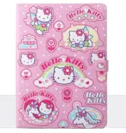 Hello Kitty Leather Smart Case Cover for Air 1/2, 10.2"/9.7"iPad & Mini 4/5
