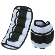 10Lbs/ Pair Adjustable Ankle Weights Wrist Leg Arm Weights Sandbags Light Blue