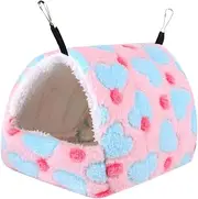 FONDOTIN Hanging Warm Bedding for Hamster Pet Bed House Wall Mount for Winter Comfort