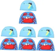 4 Pcs Children's Swimming Cap Shower Cap Flexible Swim Hat Comfortable Swim Hat Swimming Cap for Women Men Swim Hat for Bathing Polyester Swim Hat Polyester Swimming Hat Swim Cap