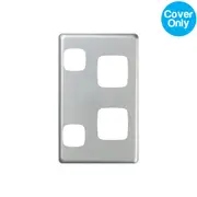 HPM Excel Vertical Double Powerpoint Matt Silver Metal Cover