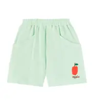 [Jellymallow] Jellymallow Apple waffle-knit cotton shorts Y 4 green