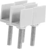Alipis 4pcs Under Support Bolt Clamps Side Table Support Clips for Office Furniture Easy Installation Mounting Clips for Versatile Workspace