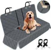 Dog Car Cover for Back Seat Pet Protector Waterproof Bench Grey