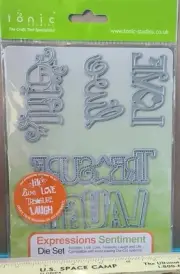 Tonic Studios Metal Cutting Dies: Expressions Sentiment Die Set
