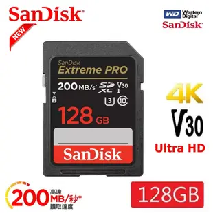 SanDisk晟碟 公司貨(全新升級版) Extreme Pro SD 64G 128G 256GB 記憶卡(永久保固)