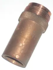 Gen Tweco 25-75 Mig Welding Nozzle Fine Thread Fixed No 5 Gun w 3/4 in Hole 2pk