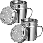2 Pcs Shaker Lid Seasoning Jar Handle Condiment Jar Set Peper Shaker for Everyday Cooking