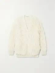 [Stella McCartney] Stella McCartney - Oversized Alpaca And Wool-blend Cardigan - White - small small White