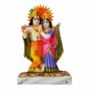 Lord Radha Krishna Marble Dust Idol Krishan Statue