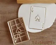 Ace of Spades Hearts Diamonds Clubs Playing Cards Jack King Poker Cookie Cutter
