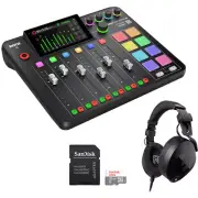 RØDECaster Pro II Studio w/ Rode NTH-100 Headphone & 32GB Memory Card