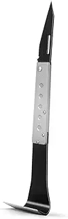 LOORGVEL Professional Bark Scraper Tool with Ergonomic Handle Dual Head Design for Gardening and Tree Maintenance for Weeding Bark Removal Planting Durable Construction