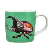 Maxwell & Williams 370 ml Pete Cromer Porcelain Garden Party Mug - Rhino Beetle