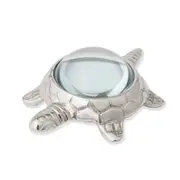 Pilbeam Living 11cm Tortus Magnifying Glass Home/Room Standing Decor Silver