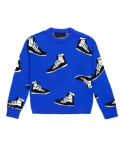 [Amiri Kids] Amiri Kids Skel Top sweater Y 12 blue