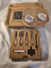 YZS Housewares Premium Bamboo Cheese Board And Knife Gift Set Charcuterie...