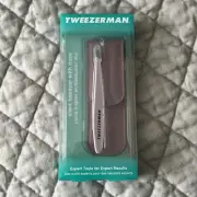 Tweezerman Slant Tweezers with case - FULL-SIZE ~ New in Package ~ Pink New NIB