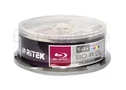 25 x Ritek Blu-ray BD-R 4x 50GB inkjet printable - High Capacity Blu ray Discs