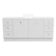 New England Joinery 1800mm Diadem Centre Basin SilkSurface Top Floor Standing Vanity