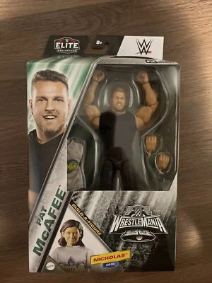 Pat McAfee WWE Elite WrestleMania 40 Figure Colts WVU Punter Kicker Show